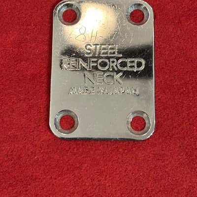 Luthier’s Lot of Nine Teisco/Unknown USA & Japanese Sized Guitar Backplates & Bridge Parts - Chrome/Steel image 5