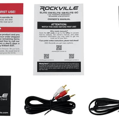 Rockville ELITE-5B 5.25" Bookshelf Speakers w/Bluetooth+36" Dark Wood Stands image 3