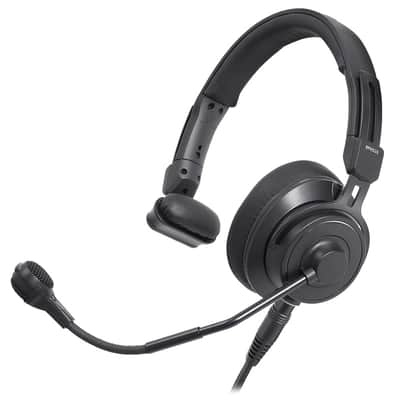Mint Liquid Audio Audio Technica BPHS2S Single-Ear Broadcast Headset Bundle w/Pig Hog PHX14-25 Headphone Extension Cable Polishing Cloth image 3