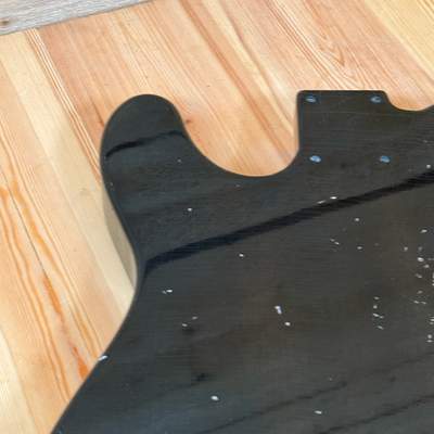 1707g Kohlin Guitars T-Type Roasted Pine replacement body Aged Nitro Relic Vintage Black Made in Sweden image 10