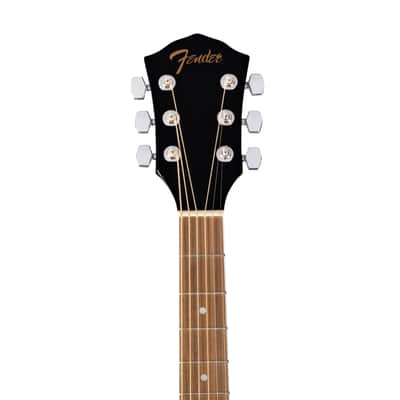 Fender FA-125 Dreadnought Acoustic Guitar w/Bag, Walnut FB, Black image 4
