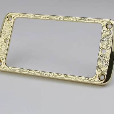 1 Piece Guitar Gold Metal Humbucker Pickup Ring Frame image 1