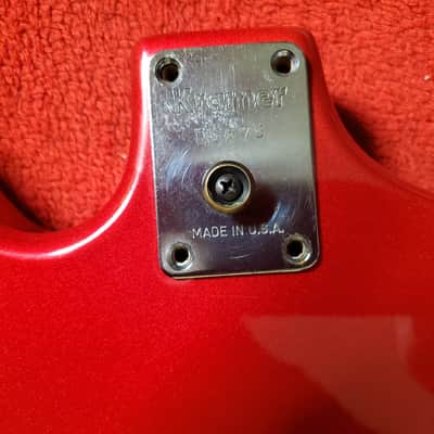 Kramer Condor Explorer 1984 - Candy Apple Red with "D" Neck Plate! image 8