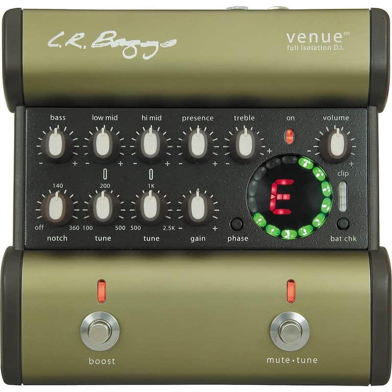 LR Baggs Venue DI Acoustic Guitar Preamp DI EQ and Tuner Pedal with FX Loop New image 1