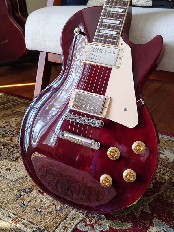 Gibson Les Paul Studio Bound Neck. Natural Faux Binding 2024 - Present - Wine Red image 1