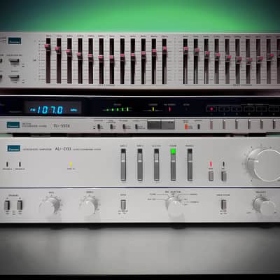 SANSUI SILVER TOWER 🔥RARE🔥 Vintage Stereo Amplifier Equalizer Tuner Bundle image 3
