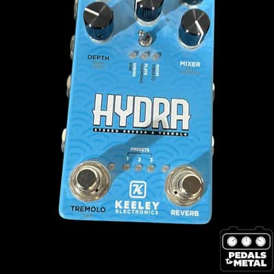 Keeley Hydra Stereo Reverb & Tremolo 2020 - Present - Blue - X16174 image 2