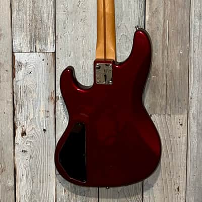 Rare 1990 Fender Jazz Bass Plus, 4 String Bass Maple Fretboard Nitro Frost Red , Includes Pro Setup & New Gig Bag Ships Fast ! image 11