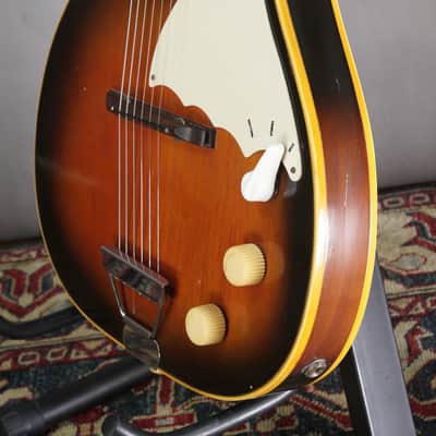 Harmony Stratotone Mercury 1960s - Red Sunburst w /video image 11