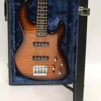 1998 Fender Quilt Top 4 String Electric Jazz Bass 24 with Hardshell Case image 12
