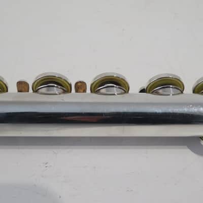 Yamaha YFL-581 Open Hole In-Line G, Solid Silver Flute image 13