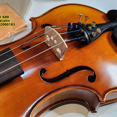 Cecilio 4/4 Advanced Level Violin Featuring Aged 7+ Years - Solid Spruce Top Highly Flamed One-Piece Maple Back and Sides All-Ebony Components, Independent Fine-Tuners, Brazilwood Bows, Hand-Rubbed Oil Finish... image 8
