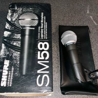 Shure SM 58 Cardioid Dynamic Microphone 1984 - Present - Black image 1