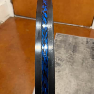 Generic 20” Bass Drum Hoop with Blue Onyx Wrap Inlay image 10