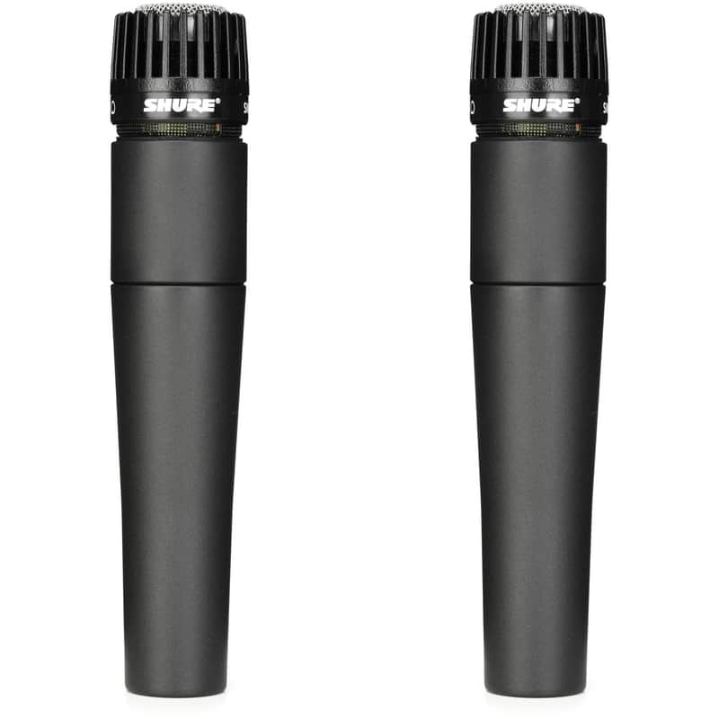 Shure SM57 Cardioid Dynamic Instrument Microphone (2-Pack) image 1
