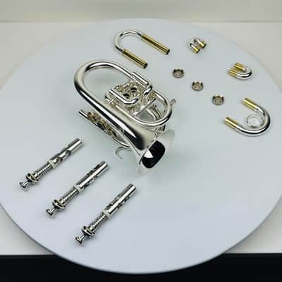 Jupiter JPT-416 Bb Pocket Trumpet that is Silver Plated and in Mint Condition! image 8