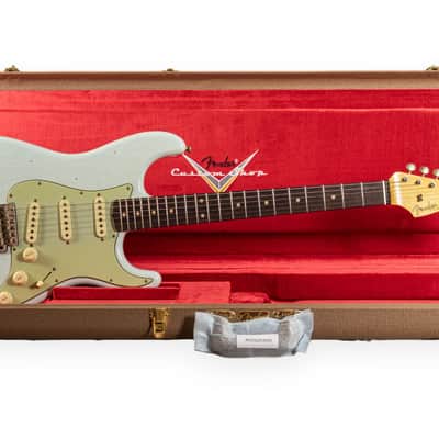 Fender Custom Shop 1959 Stratocaster Journeyman Relic Super Faded Aged Sonic Blue image 9
