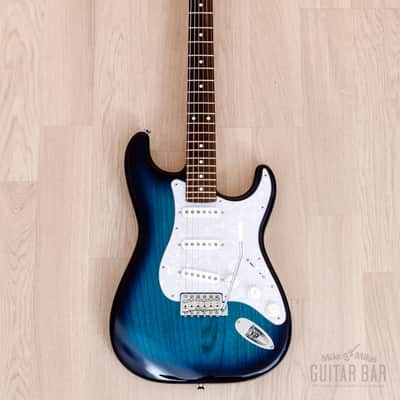 2014 Tokai Goldstar Sound AST-118 S-Style Electric Guitar Ash Body Blue Burst, Japan image 2