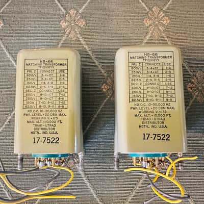 Spectra Sonics 110A Pair kit, with 2x Triad HS-66 and 2x Triad A-67J transformers image 3