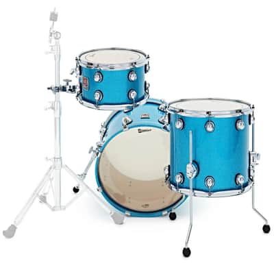 Premier Genista Heritage Series Three-Piece Birch Shell Pack 18" Aqua Sparkle PGH18-3SPAQX image 2