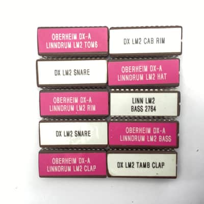 Custom Linndrum LM2 Eprom Drumkit For The Oberheim DX.