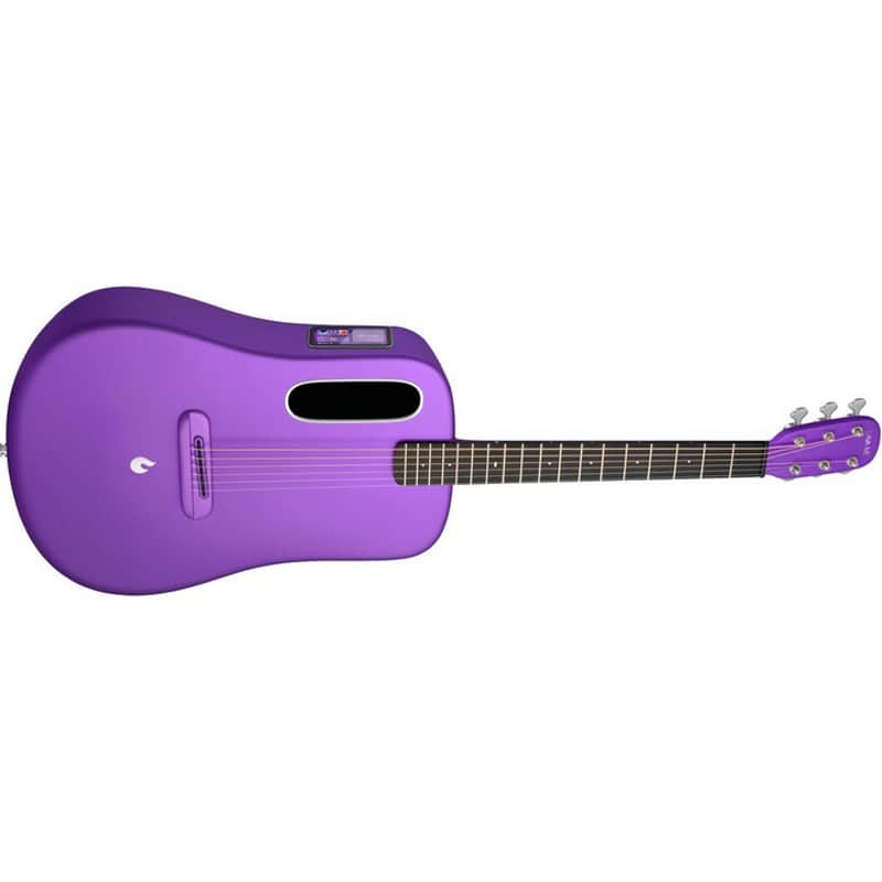 Lava Music L9220010 ME 4 Carbon Fiber 38” Acoustic / Electric Guitar With Gig Bag, Purple image 1