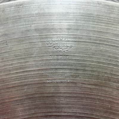 1950s A. Zildjian 26" Hollow Block Stamp Ride 4284g image 6