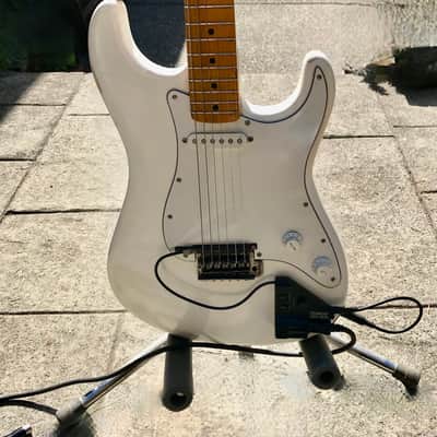 Schecter with Roland GR-09 Synth Strat Style Unique One of a Kind late 1970's - White image 2