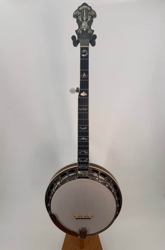 2005 Crafters of Tennessee Maple Classic 5-String Resonator Banjo, Curly Maple Flathead image 1