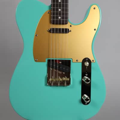 Brown Bear Guitars Telecaster roasted alder/flame maple in Seafoam Green Nitro image 1