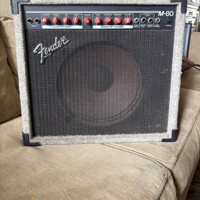 Fender M-80 2-Channel 80-Watt 1x12" Solid State Guitar Combo 1989 - 1994 - Grey Carpet USA image 3