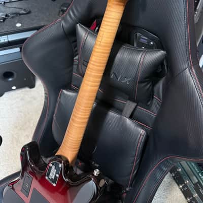 Ernie Ball Music Man James Valentine Signature Tremolo 2022 - Maroon Burst Sparkle image 4