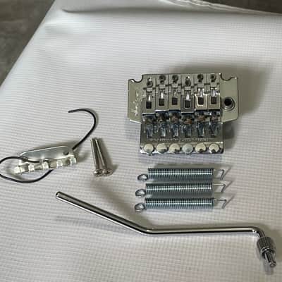 2000's Jackson Dinky Guitars JT-580LP Chrome Licensed Floyd Rose Tremolo Guitar Bridge & Arm image 1