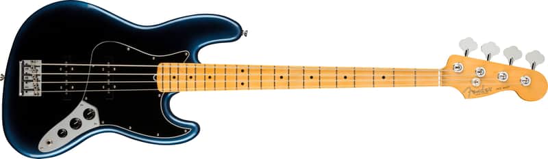 Fender E108-Fender American Professional II Jazz Bass®, Maple Fingerboard, Dark Night image 1