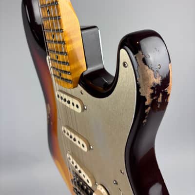 Fender Custom Shop Limited Edition '58 Reissue  Stratocaster Heavy Relic w/ Anodized Guard +upgrades,  Center Pocket Custom Shop Tweed case, Cert,  and all paperwork. image 4