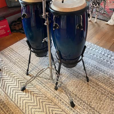 Schalloch Percussion Conga & Bongo Set Blue Burst image 4