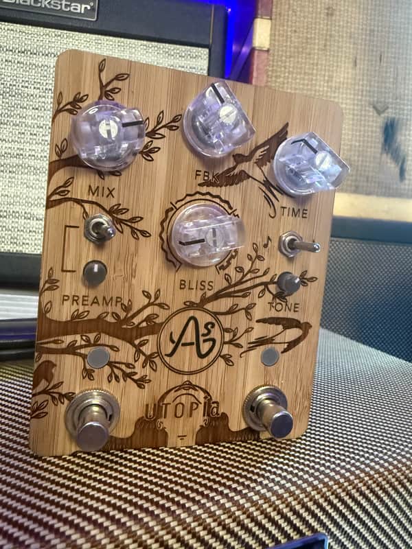 Anasounds Utopia Deluxe Delay/Echo - Bamboo Finish image 1