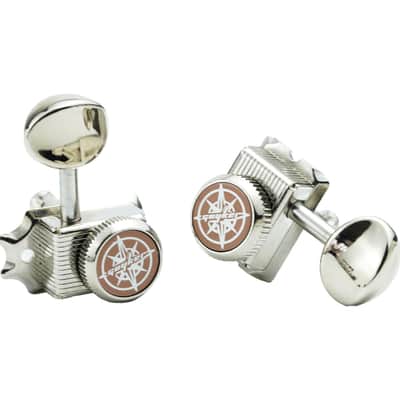 Guyker 6 Inline Vintage Guitar Lock String Tuners – Locking Tuning Key Pegs Machine Heads Replacement Parts for ST TL Style Electric, Folk or Acoustic Guitars – Nickel image 4