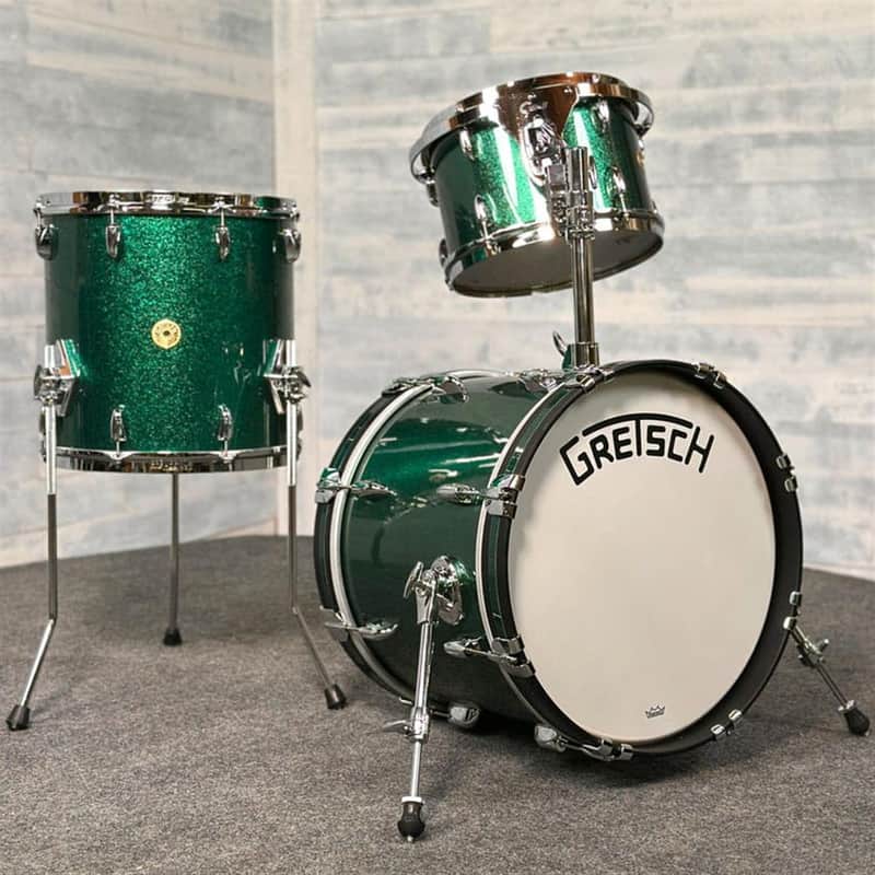 Gretsch Broadkaster 3pc Drum Set 18/12/14 Cadillac Green Sparkle - DCP Exclusive! image 1