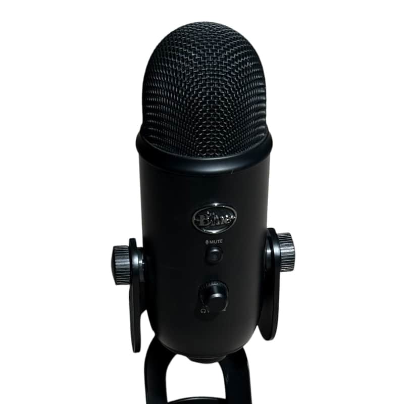 Yeti Blue Yeti USB Condenser Microphone Black w/ Desktop Stand Tested Working
