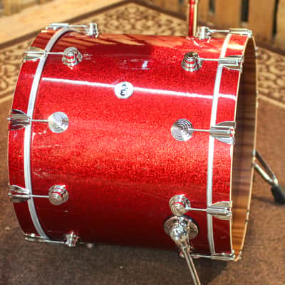 Immagine DW Collector's Maple Mahogany Red Sparkle Drum Set - 22,10,12,16 - SO#1447494 - 2