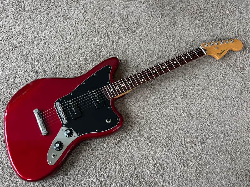 Fender Blacktop Jaguar P90 W/Gig Bag Candy Apple Red Exc!