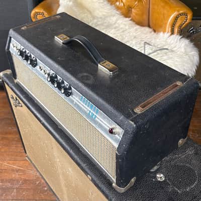 1969 Fender Bassman Amp AB165 Vintage Silverface Drip Edge Made In USA Tube Guitar Amplifier Head! image 3