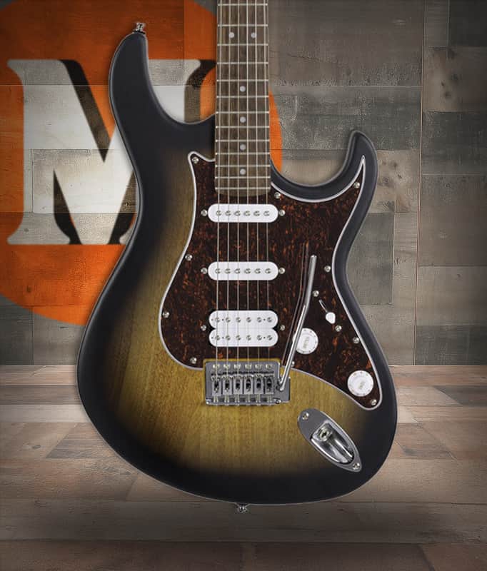 Cort G Series Double Cutaway Electric Guitar - Open Pore Sunburst (G110OPSB-U) image 1