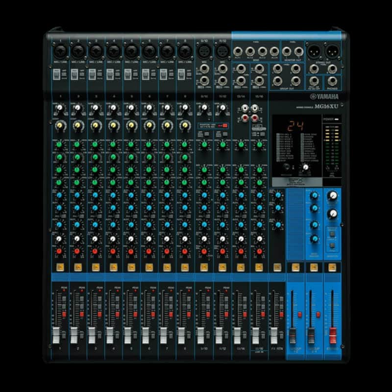 Yamaha MG16XU 16-channel Mixer with USB and FX image 1