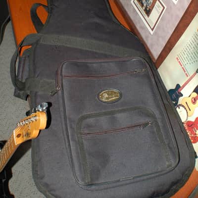 1983 Fender Made in Japan Squire Bullet Black Hard Tail Pro Setup Fender Gigbag image 11