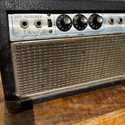 Fender Bassman "Drip Edge" 2-Channel 50-Watt Guitar Amp Head 1968 - 1969 - Silverface image 6