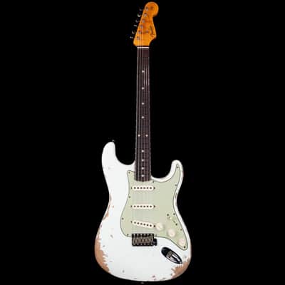Fender Custom Shop 1961 Stratocaster Heavy Relic Rosewood Board Aged Olympic White R120236 image 4