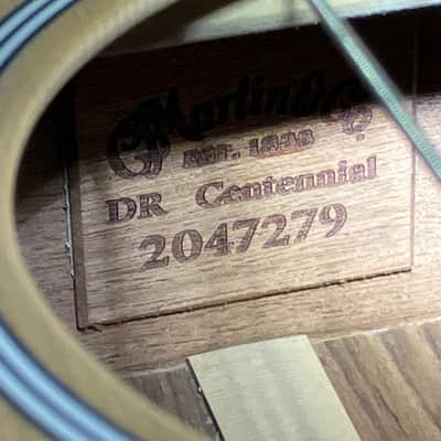 Martin DR Centennial Limited Edition Dreadnought Acoustic Guitar 2010s - Natural image 3