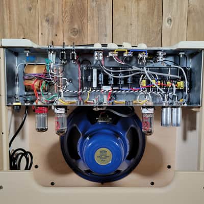 Divided by 13 CJ11 Combo 2025 Factory Upgrade Celestion Blue - Vintage Vanilla tolex with Cream V image 11
